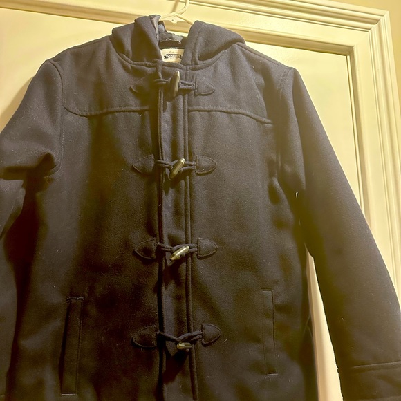 Boys barely worn navy blue pea coat - Picture 1 of 1